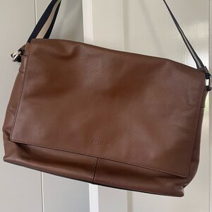 Coach Brown Leather Laptop Bag